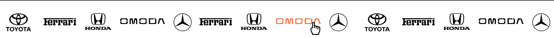 Toyota, Ferrari, Honda, OMODA, Mercedes-Benz